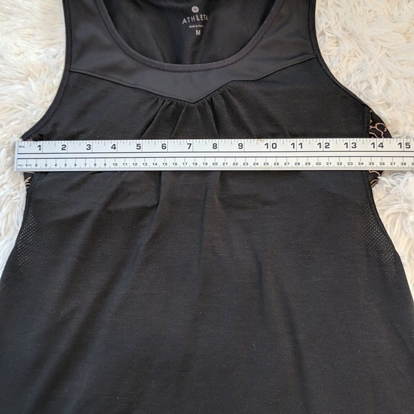 Athleta Black Floral Supercharged Layered Tank Top Medium - Picture 7 of 10